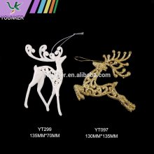 Plastic Deer Shape White Colour Christmas Hanging