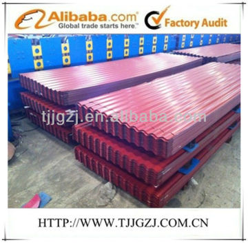 brick red corugated steel roofing sheet