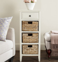 Wholesale Wooden Clothes Cabinet With Woven Basket Drawers