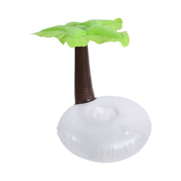 Custom coconut palm tree pool float tray