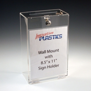 Lockable Acrylic Donation Box;clear Acrylic Charity Box;clear Acrylic Collection Box