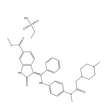 Sale di Nintedanib Ethanesulfonate per il trattamento della fibrosi polmonare idiopatica numero CAS 656247-18-6