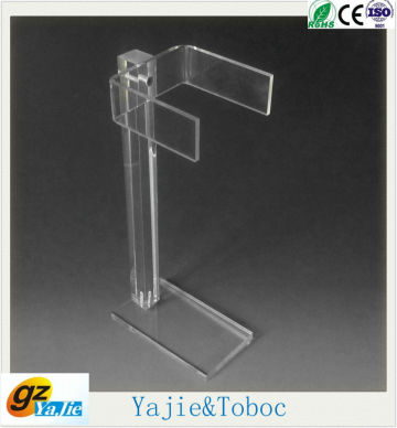 acrylic light box display stand clear acrylic shoes display stand