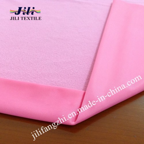 Polyester Clinquant Velvet Fabric for School Uniform/Sport Wear Fabric
