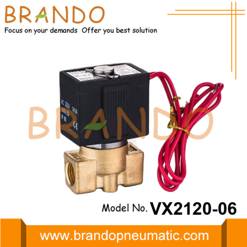 1/4 &#39;&#39; VX2120-X64 VX2120-08 elettrovalvola in ottone 24VDC 220VAC