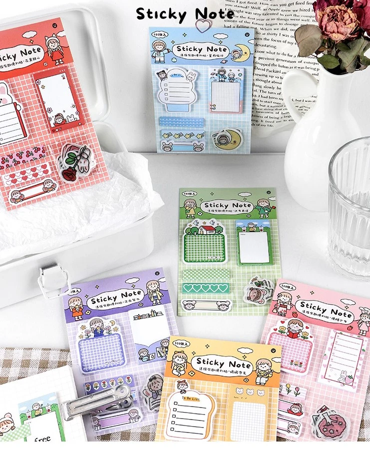 Funny Multi-Function Sticky Memo Notes with Stickers
