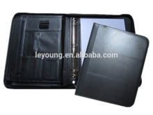 Genuine Leather Ring Binder Agenda Document Folder