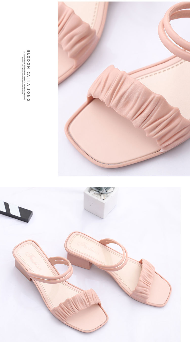 2021 Summer Beach Garden Fashion Sandals For Women Designer shoes Anti-Slip Sandals for women Mid-heel Sandals