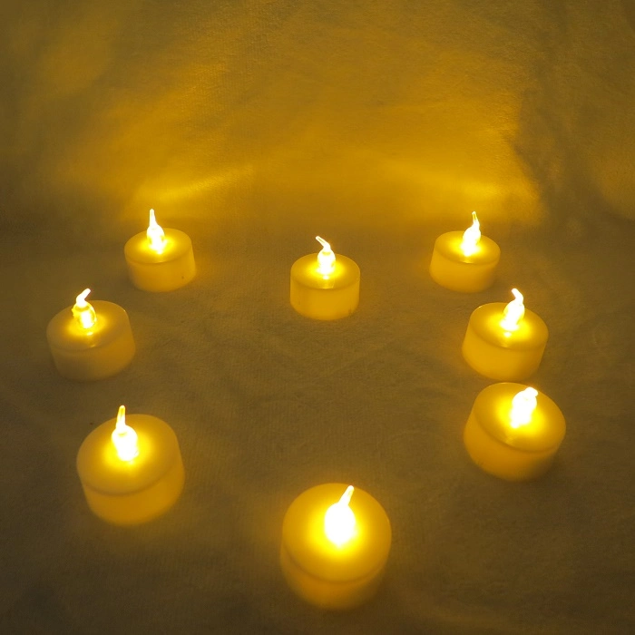 Round LED Candle/Electric Candles/Mini LED Tea Light Candle