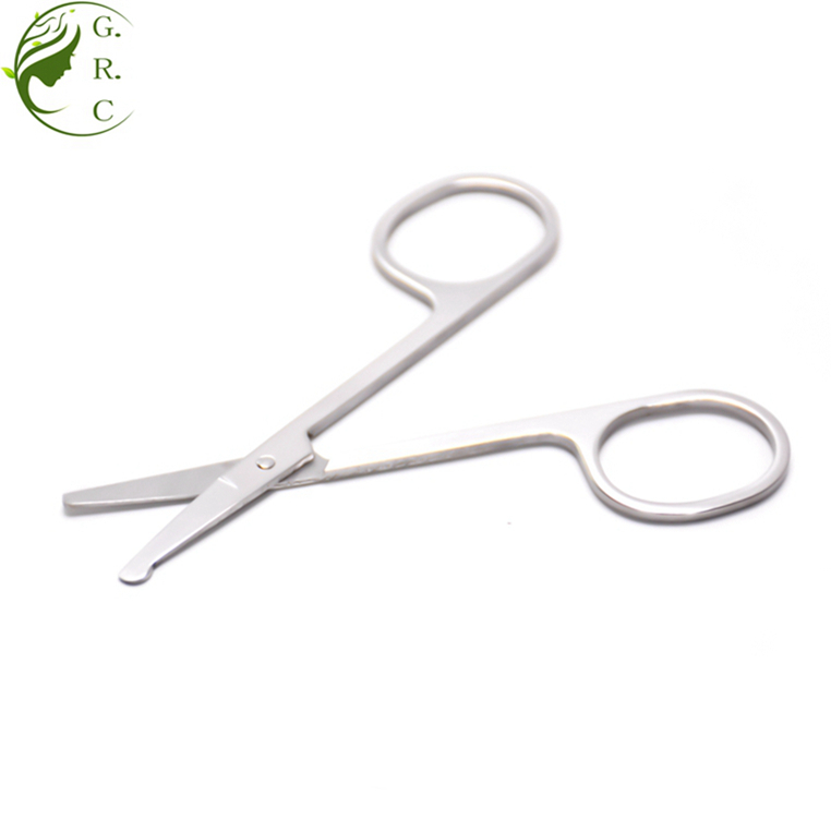 Curved and Rounded Facial Hair Vibrissac Scissors