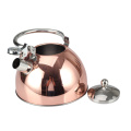 Copper siffler la bouilloire avec une poignée durable