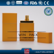 Stock 30ml golden square perfume atomizer, aluminium perfume atomizer bottle