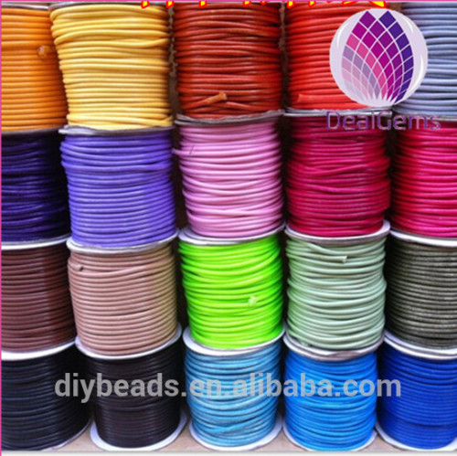 4.0mm round korea cotton waxed cord colorful wax cotton cord for bracelet necklace garments