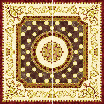 crystal decorative tile, big size porcelain tile, flower carpet tile