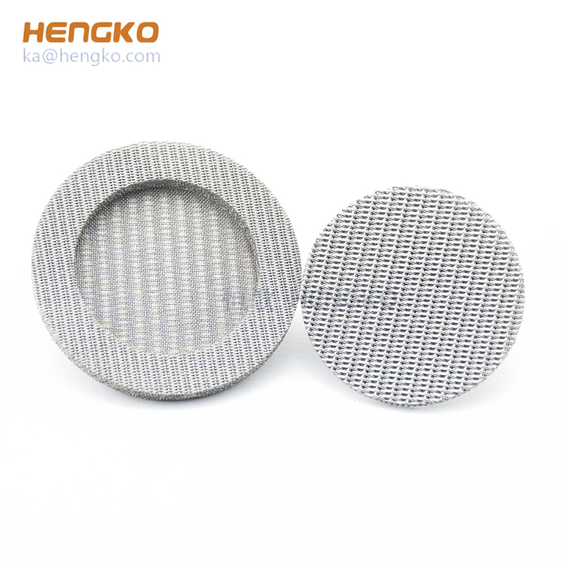 Fast flow rate custom sintered 304 316L stainless steel wire mesh filter screen for polluted water filtration