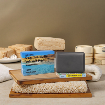 YURHERSU Organic Natural Face and Body Cleanser with Dead Sea Mud Soap