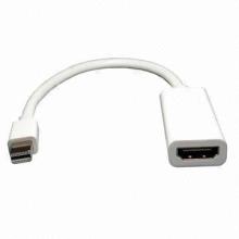 Mini DisplayPort to HDMI cable, supports uncompressed audio such as LPCM