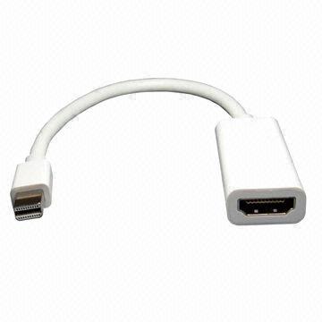 Mini DisplayPort to HDMI cable, supports uncompressed audio such as LPCM