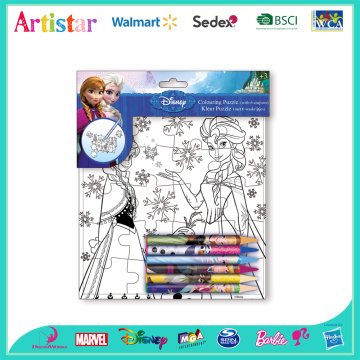 DISNEY FROZEN colouring puzzle set