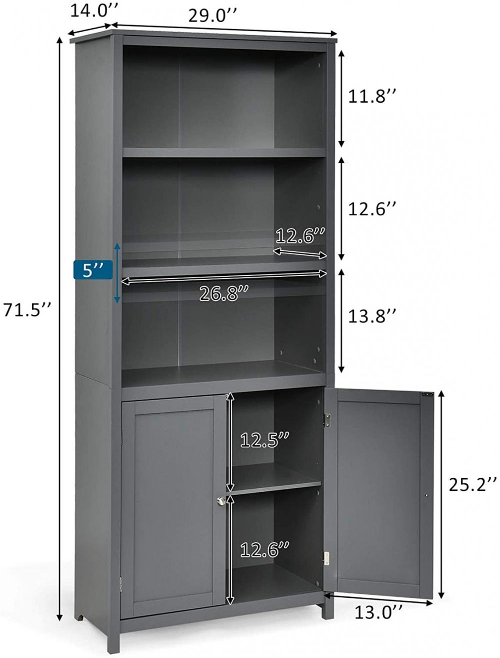 Floor Stand Bookcase For Living Room