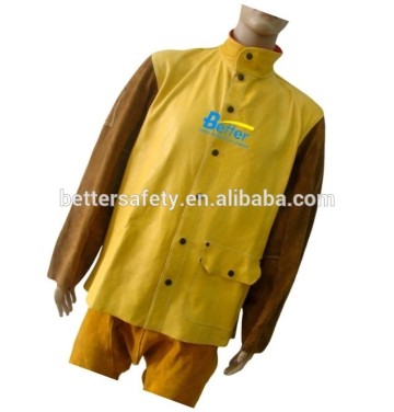 Mens Cow Grain Leather Welding Jacket