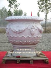 Carving Stone Urn