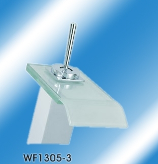 glass waterfall basin tap