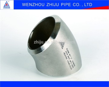 ASME B16.28 Long Radius Pipe 45 Degree Elbow Dimensions WP304/304L Stainless Steel