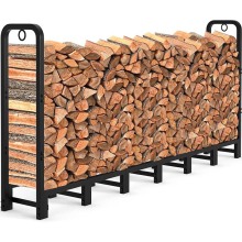 High-capacity Steel Outdoor Firewood Rack Heavy Duty Firewood Pile Storage Racks Wood Storage Accessory Firewood Log Rack