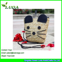 Wheat straw beach bag