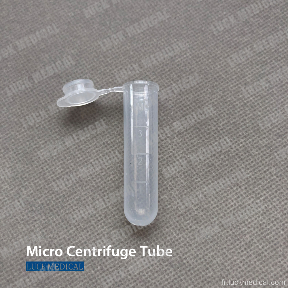 Tube en plastique MCT jetable