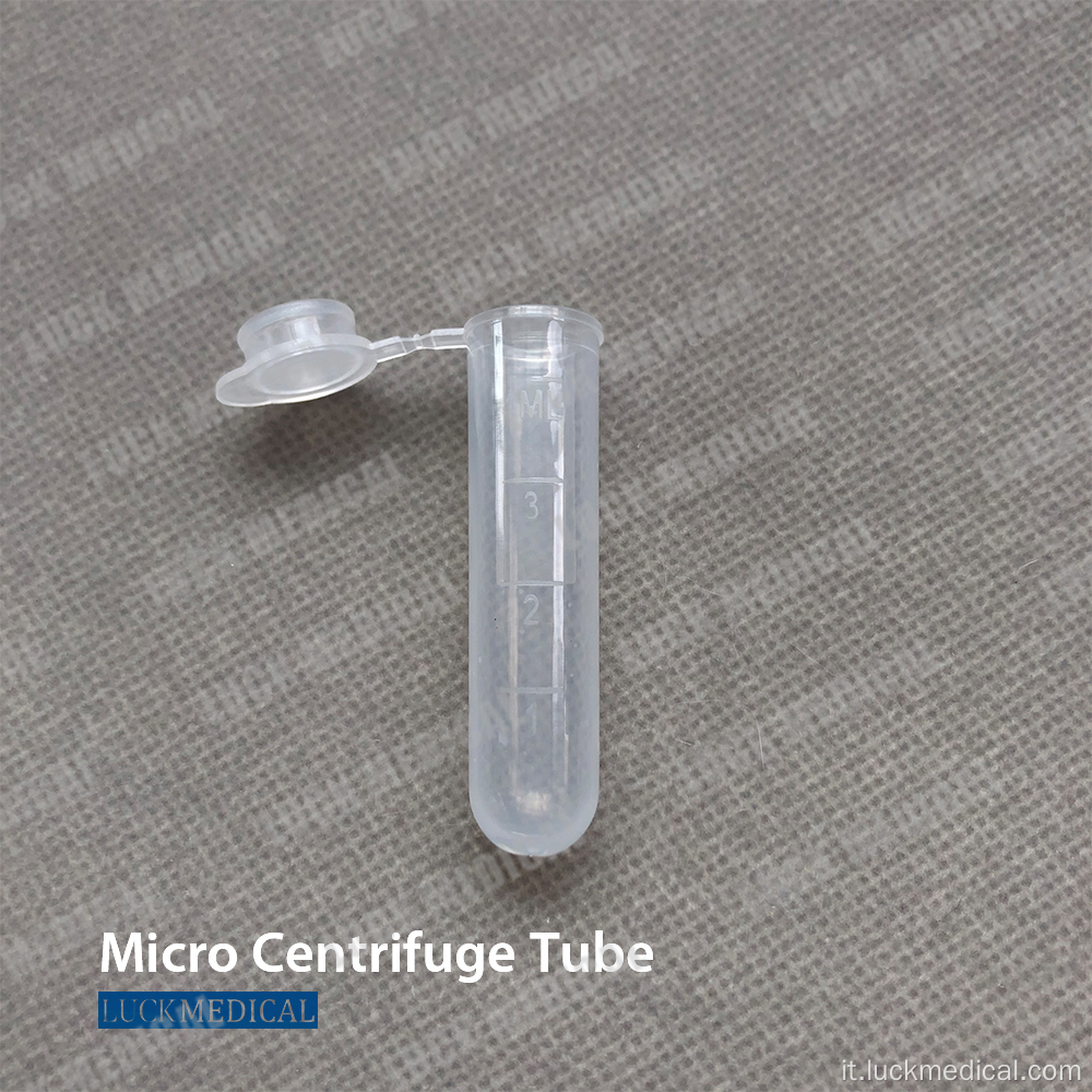 2 ml di tubi a microcentrifuga tappo a vite