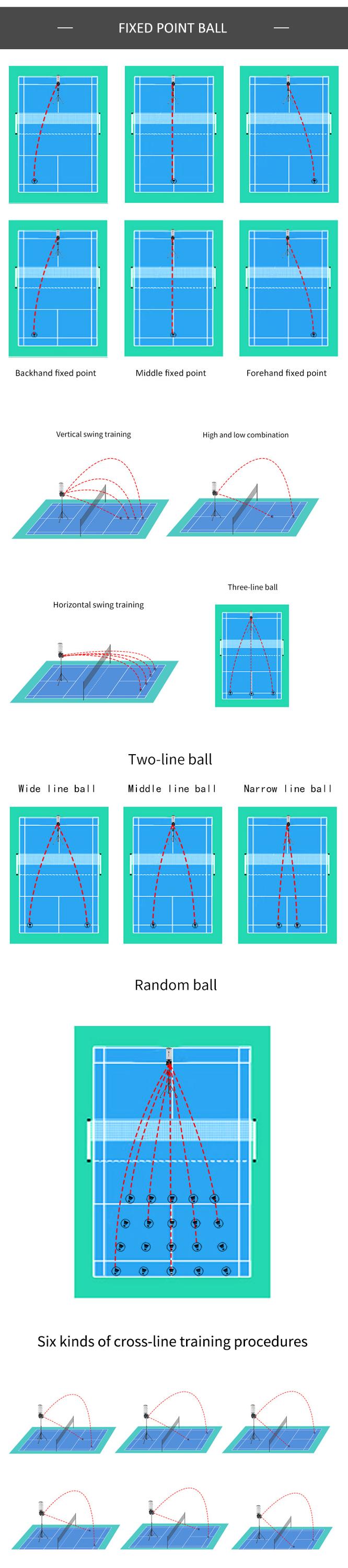 Automatic lifting badminton shuttlecock feeder  training machine