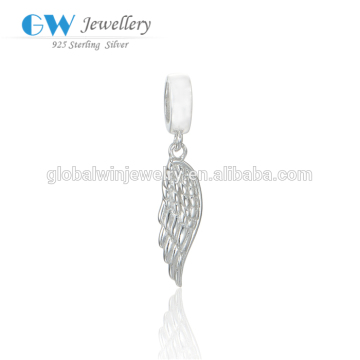 Hotsale Silver Charm 925 Silver Wing Charm Fit European Necklace