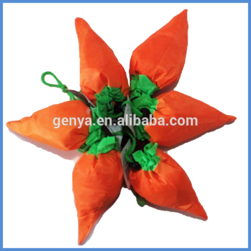 Fashion fruit shape folding reusable bags carrot shape reusable shopping bags