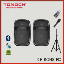 2 Way 8 Inch Analog Amp Active Speaker Box Pair