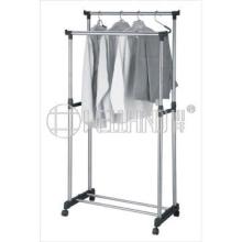 S/S Double-Rod Extended Clothes Rack