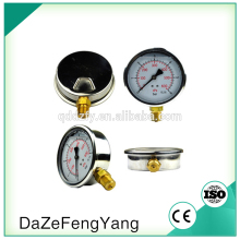 liquid filled stainless steel case manometer for water pressure