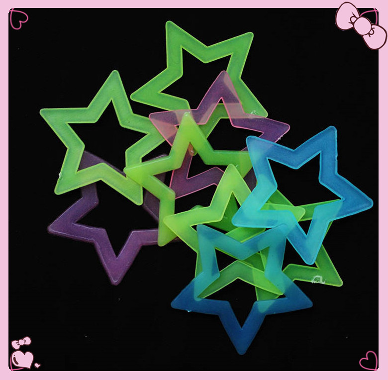 Glow star/glow in the dark stickers/photoluminescent stickers for Christmas,holiday decoration,gifts etc.