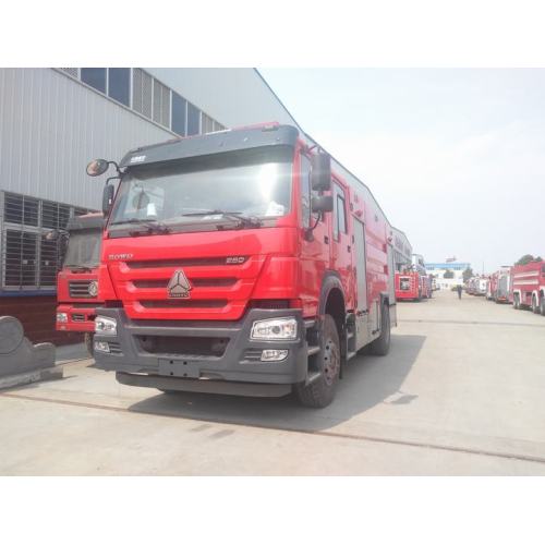 Camion d&#39;incendie de sauvetage d&#39;urgence 6T pour mousse de mousse d&#39;eau