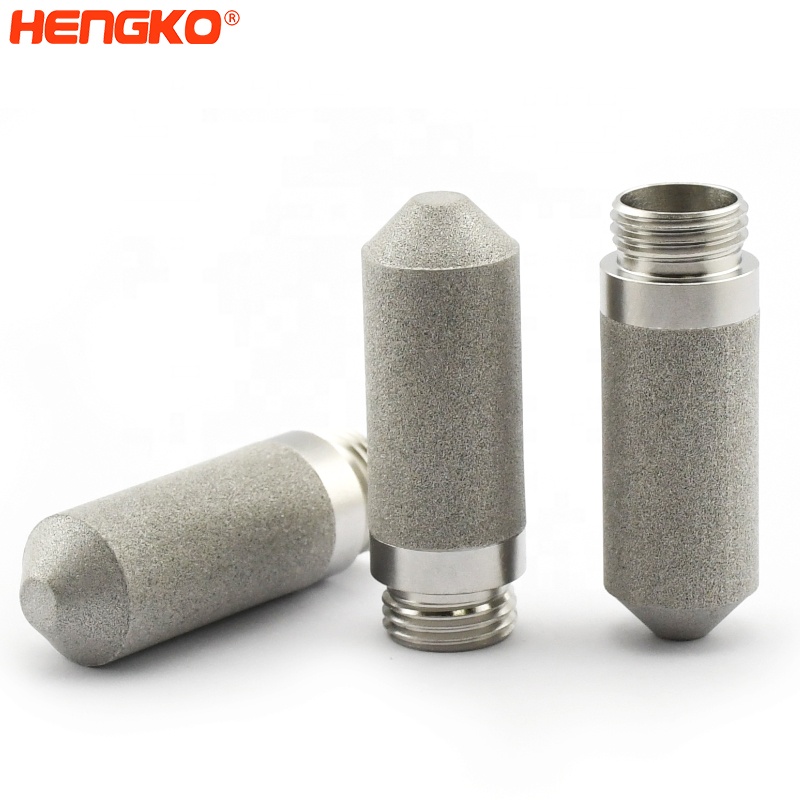 30 45 Micorn IP65 Sintered Metal Porous Filter Stainless Steel Sensor Probe  HousingFor Relative Hmidity Transmitters