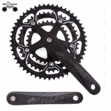 speed bicycle alloy chainwheel and crank