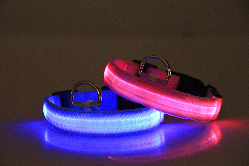 Practical LED Luminous Pet Collar USB Charging Pet Collar Flashing Dog Collar