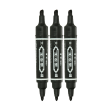 Dry /wet erase marker with double-end, permanent marker pen
