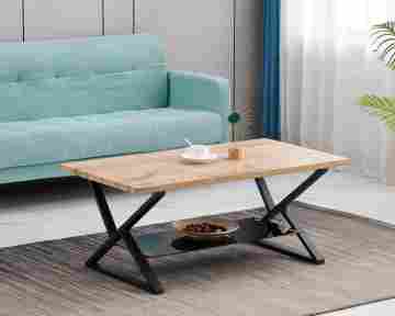 Modern Rectangular Coffee Table with Storage