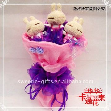 lovely rabbit bouquet artificial bouquet