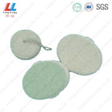 Oval shape sightly bath sponge