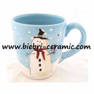 christmas stoneware coffee and tea cups and mugs