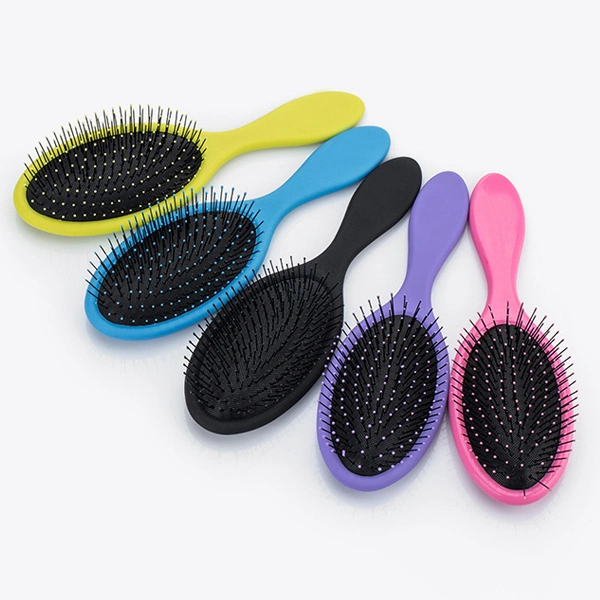 Rubber Effect Paddle Hair Brush for Wet and Dry Hair