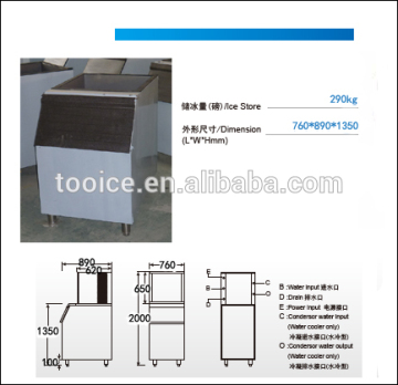 Food grade ice machine spare parts ice storage bin